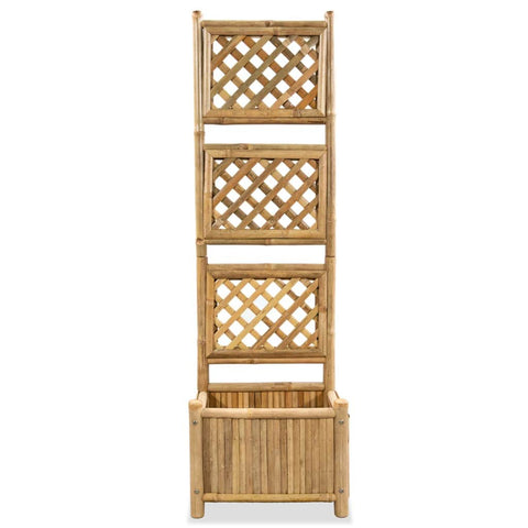 Garden Planter with Trellis Bamboo 40 cm