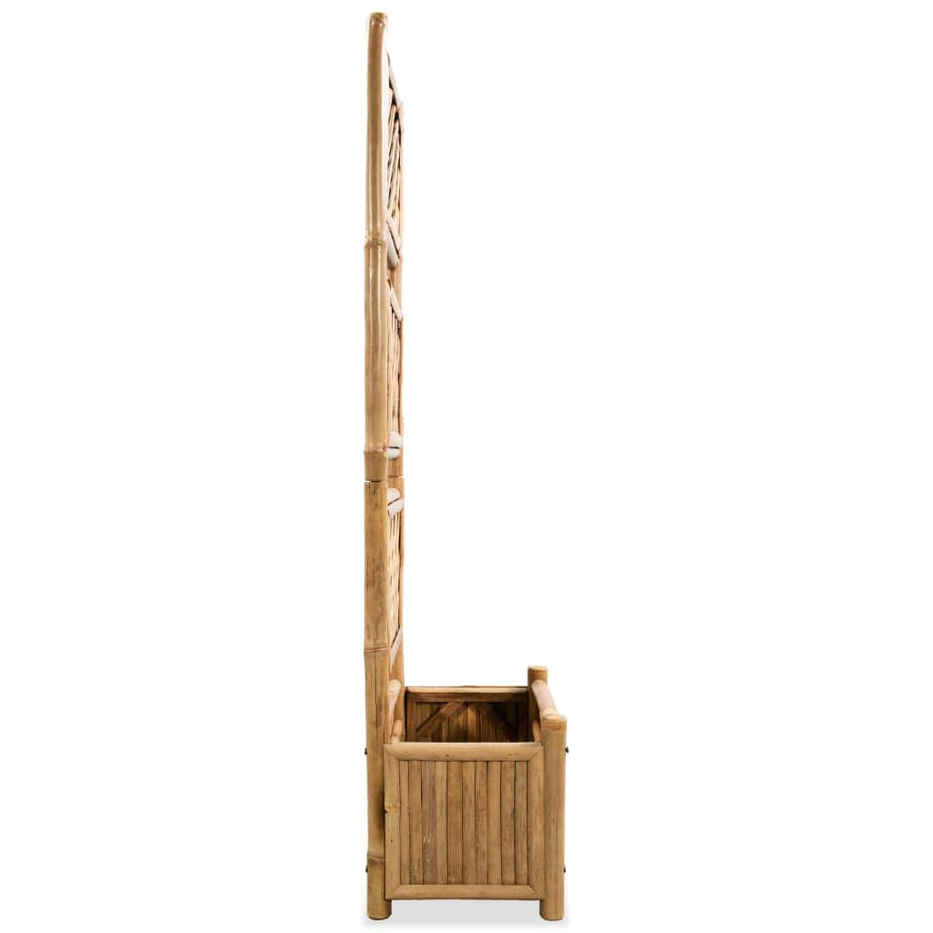 Garden Planter with Trellis Bamboo 40 cm