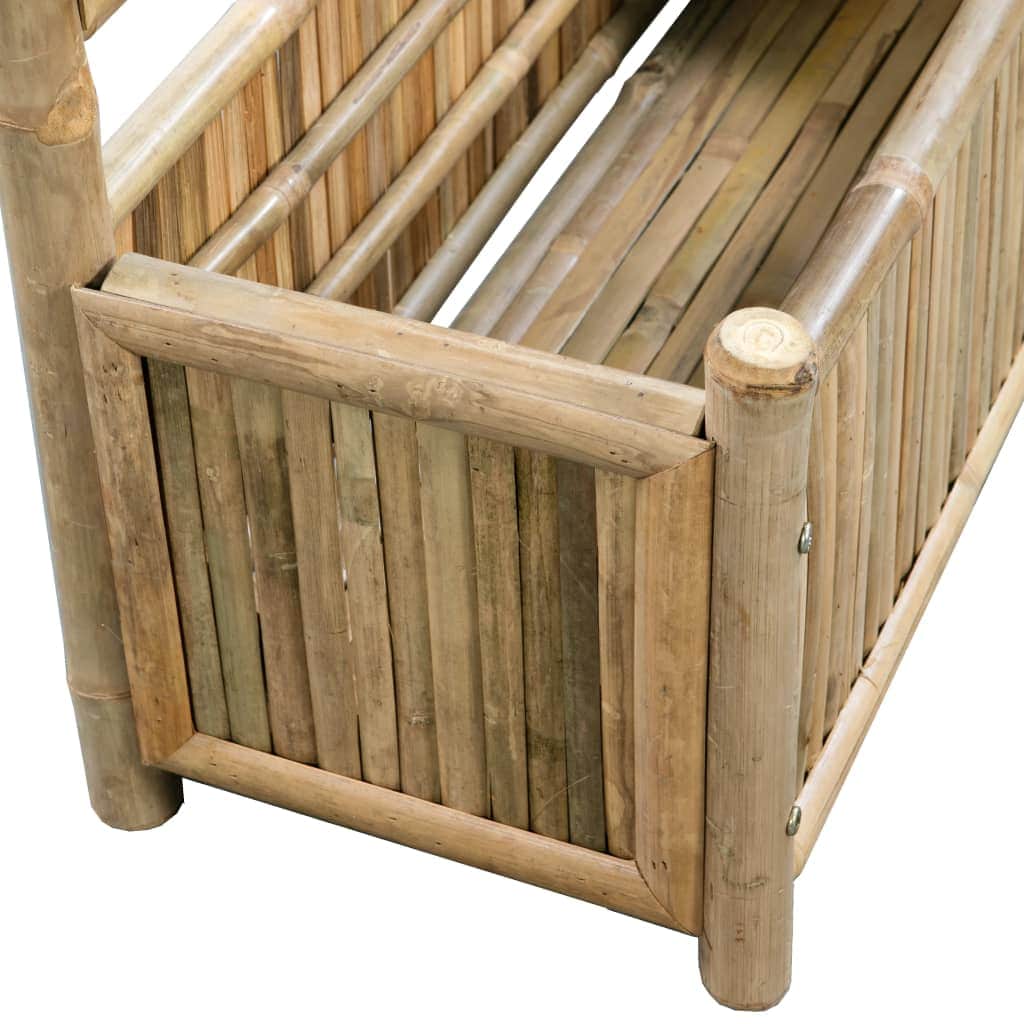 Garden Planter with Trellis Bamboo 70 cm