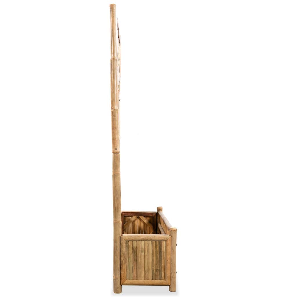 Garden Planter with Trellis Bamboo 70 cm - Simple deals