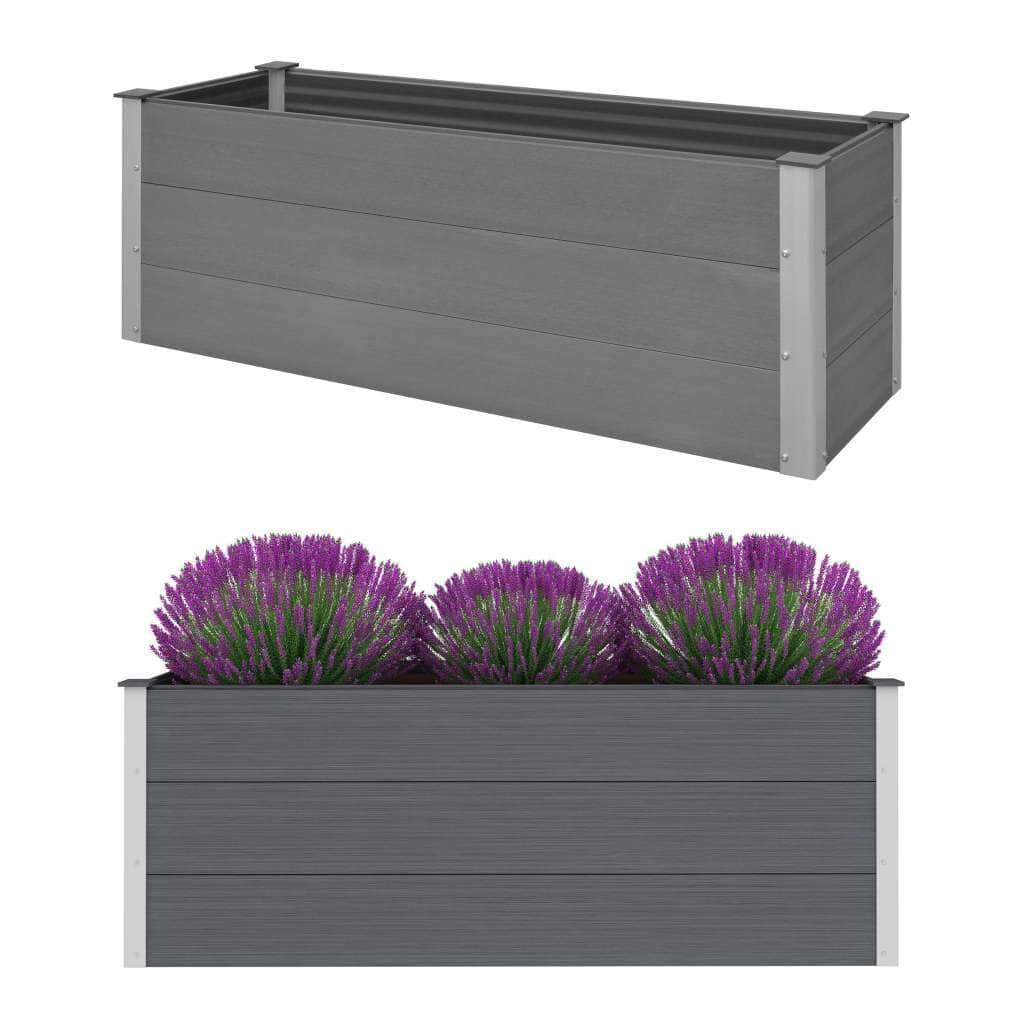 Garden Planter WPC, Grey - Simple deals