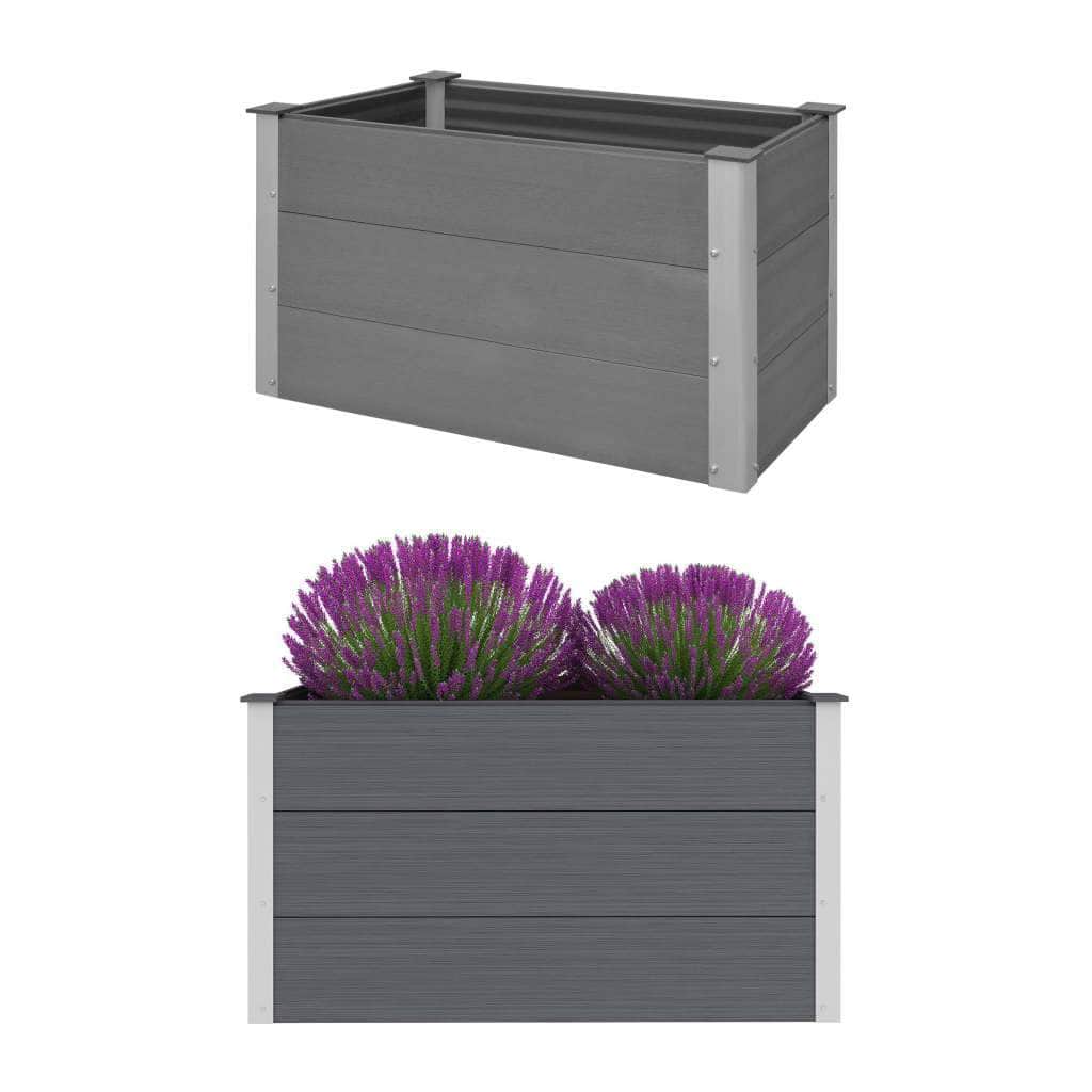 Garden Planter WPC Grey - Simple deals