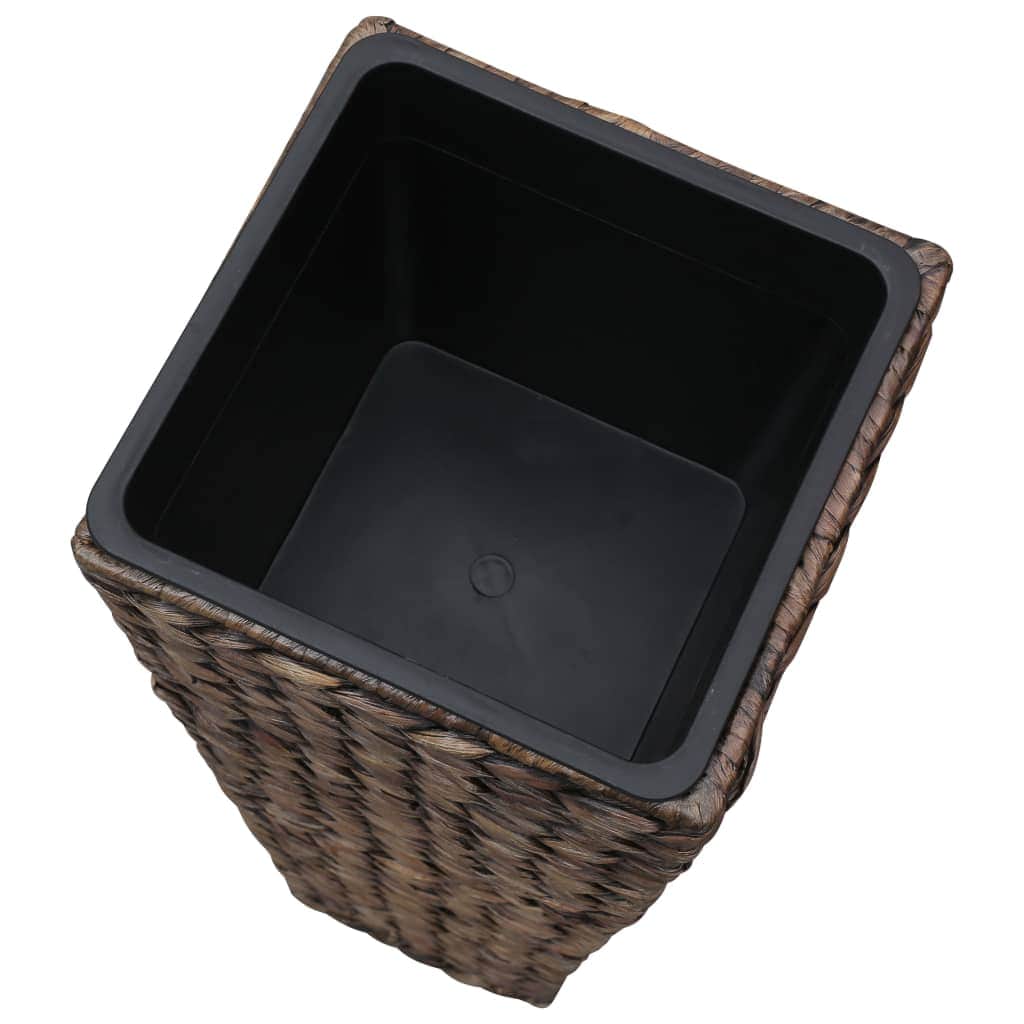 Garden Planters 3 pcs Water Hyacinth Dark Brown