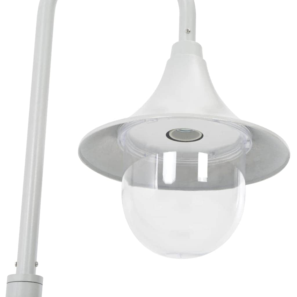 Garden Post Light E27 120 cm Aluminium White - Simple deals