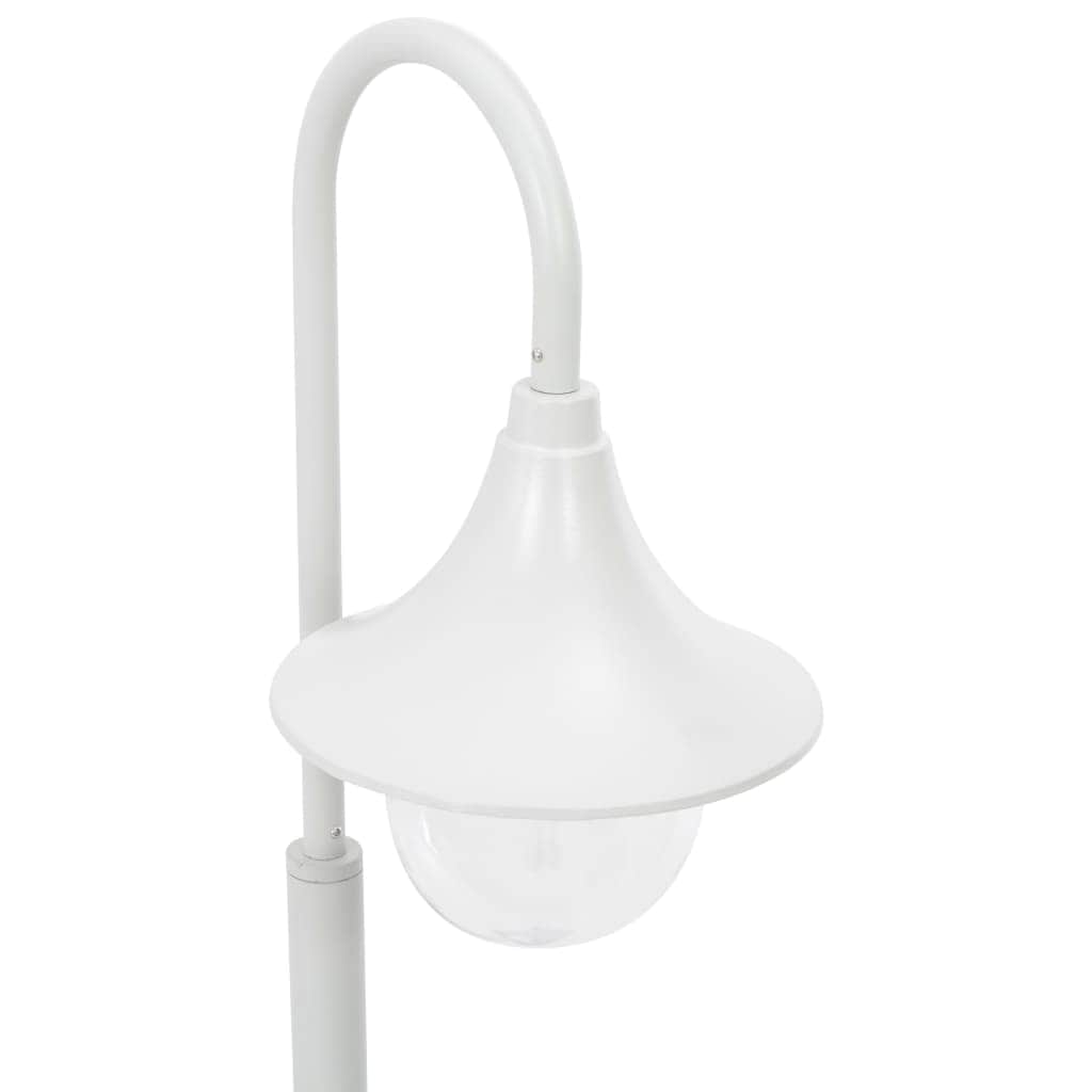 Garden Post Light E27 120 cm Aluminium White - Simple deals