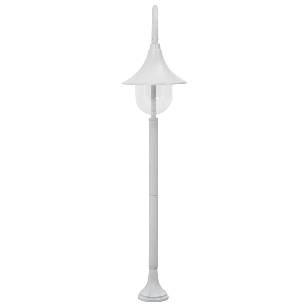 Garden Post Light E27 120 cm Aluminium White - Simple deals
