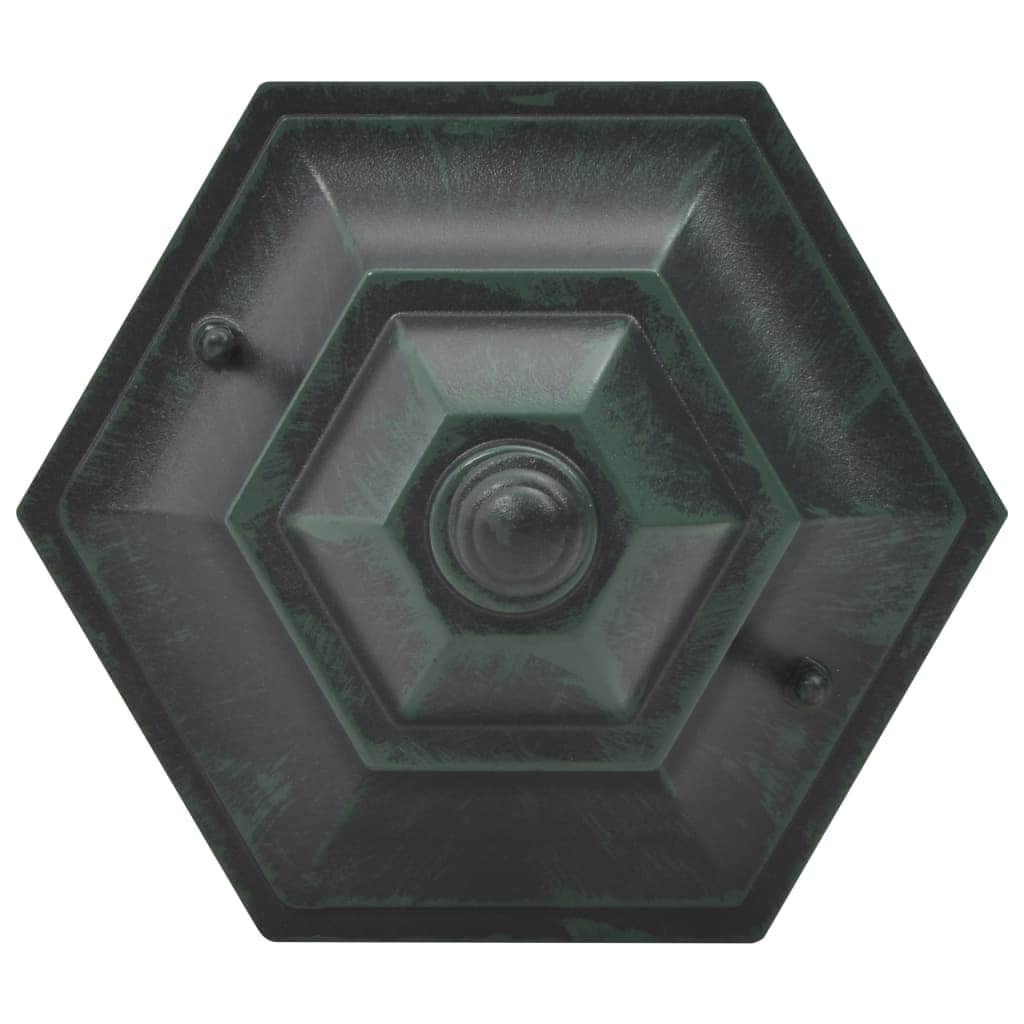 Garden Post Lights 6 pcs E27 110 cm Aluminium Dark Green - Simple deals