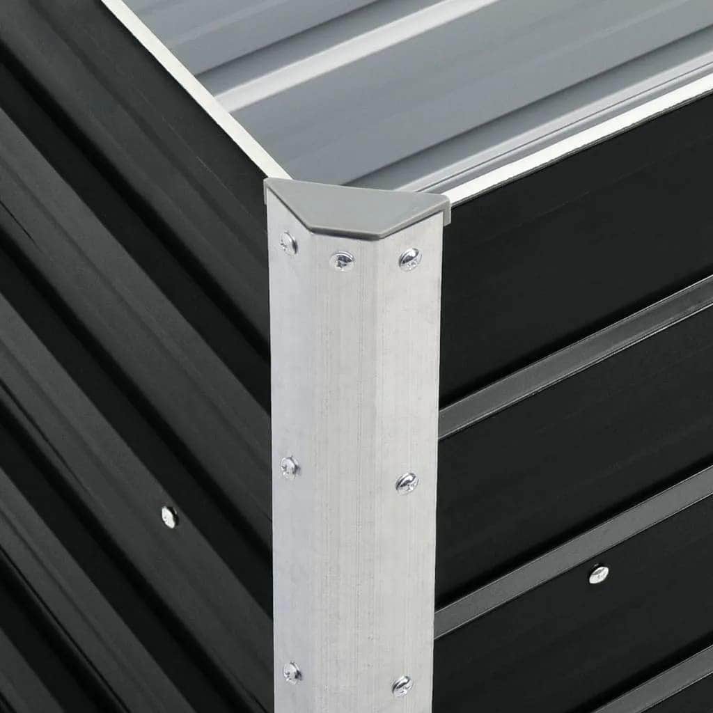 Garden Raised Bed Galvanised Steel Anthracite