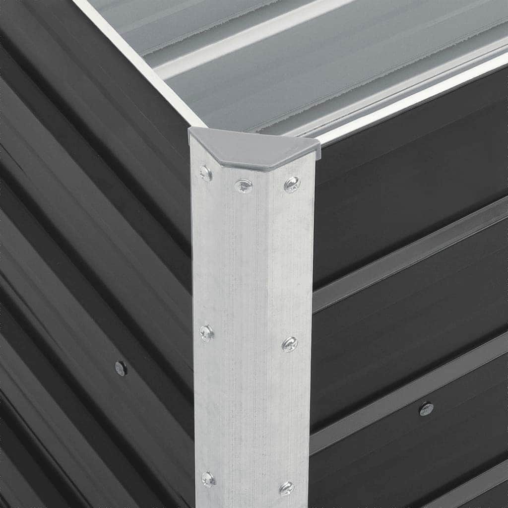 Garden Raised Bed Galvanised Steel Anthracite