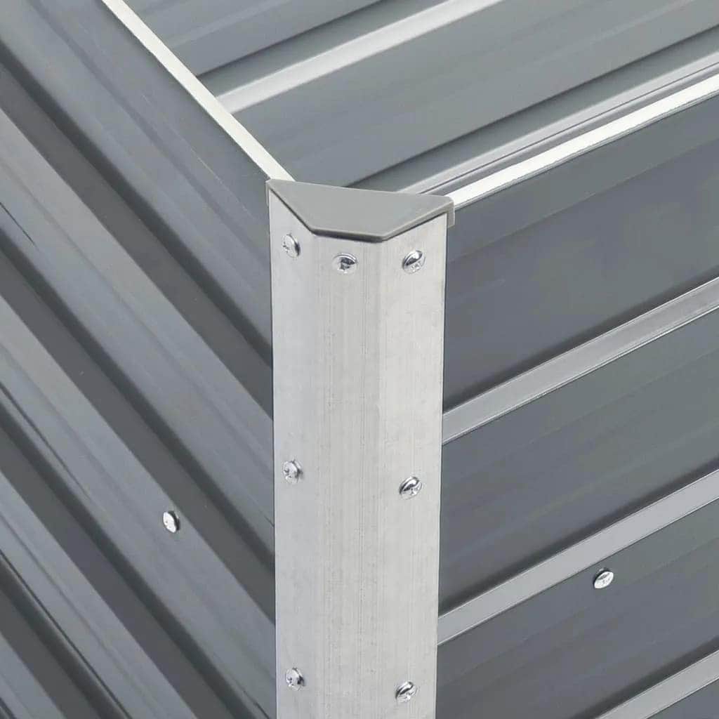Garden Raised Bed Galvanised Steel  (Grey)