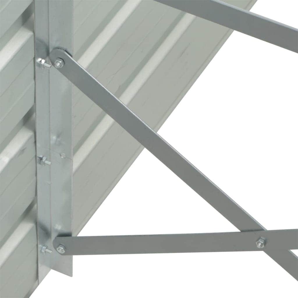 Garden Raised Bed Galvanised Steel, Grey