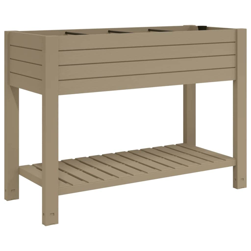 Garden Raised Bed Light Brown Polypropylene