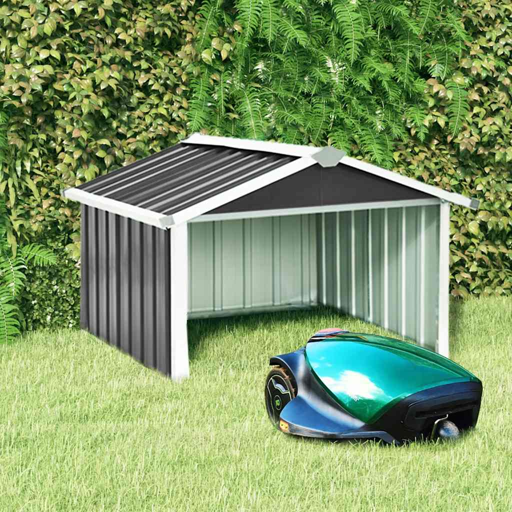 Garden Robot Lawnmower Shed Galvanised Steel Anthracite