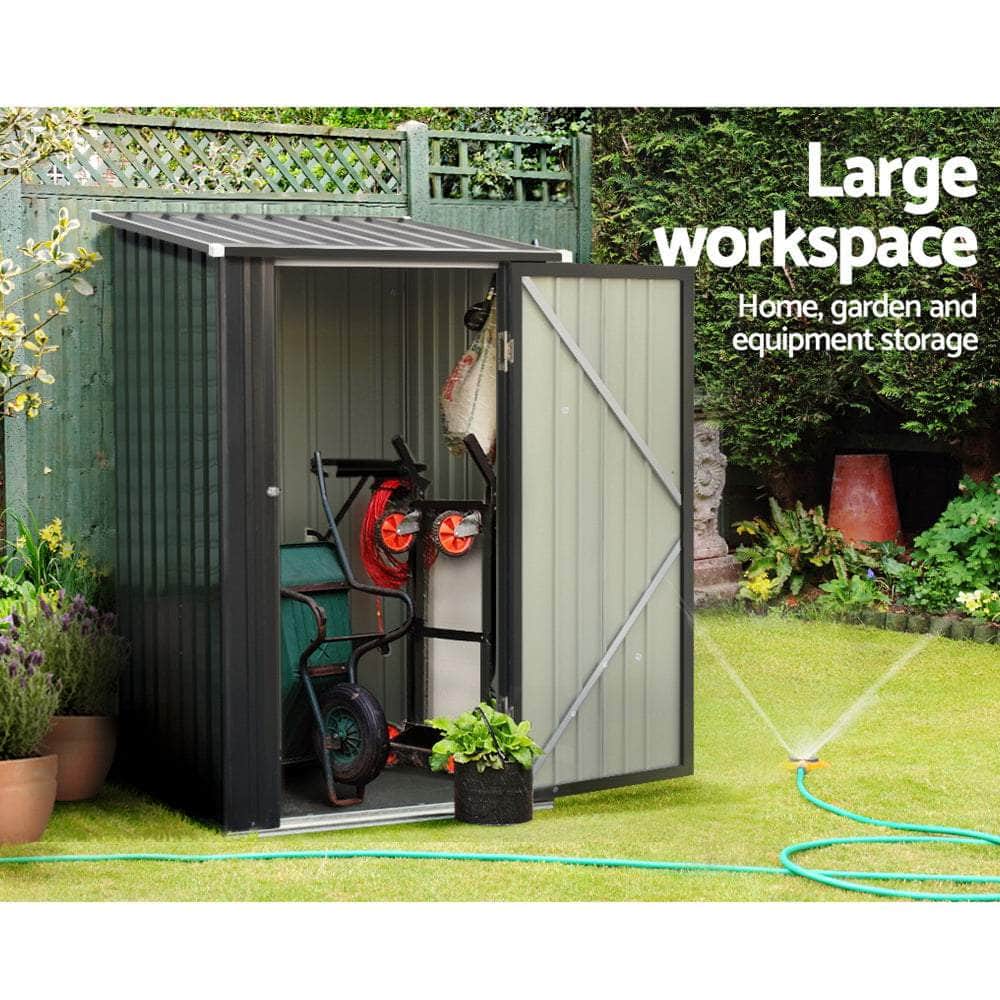 Garden Shed 0.99X1.04M Sheds Outdoor Tool Storage Workshop House Steel