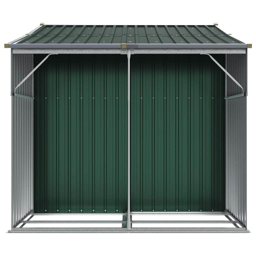 Garden Shed Galvanised Steel Green