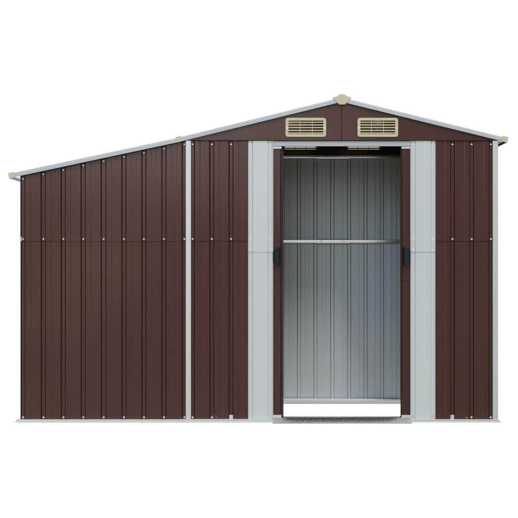 Garden Shed Galvanised Steel Green