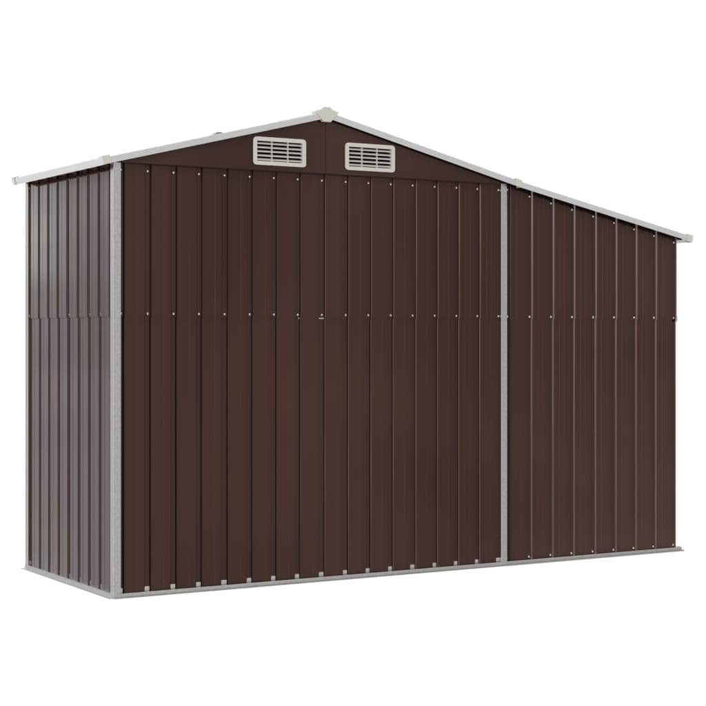 Garden Shed Galvanised Steel Green