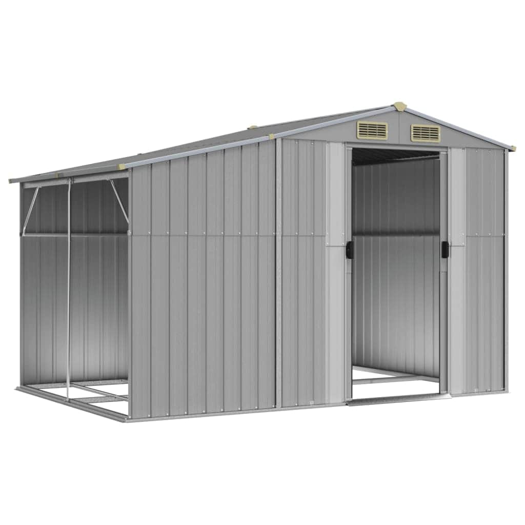 Garden Shed Galvanised Steel Green