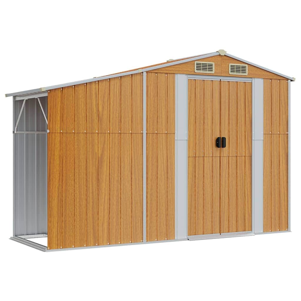 Garden Shed Galvanised Steel Green