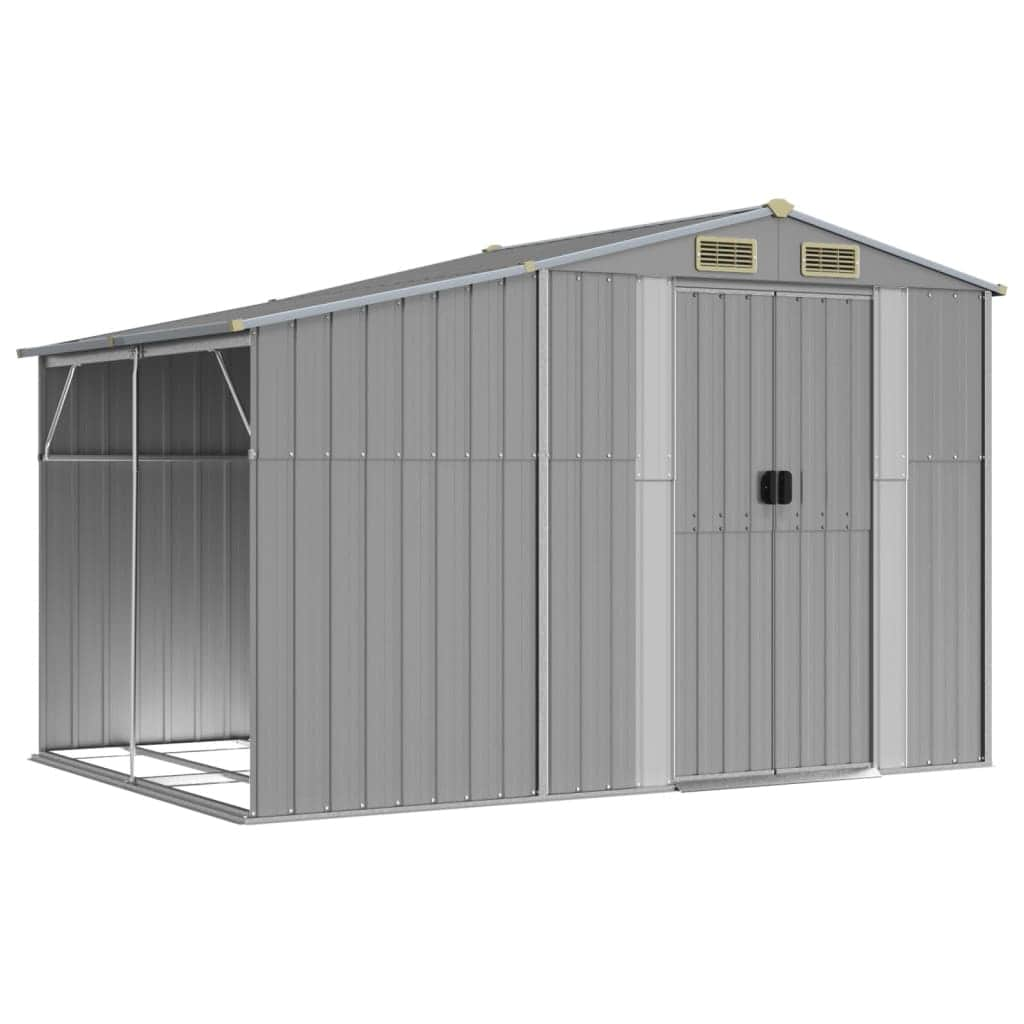 Garden Shed Galvanised Steel Green