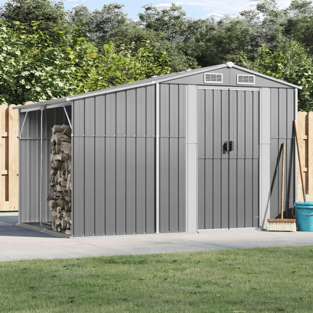 Garden Shed Galvanised Steel Green