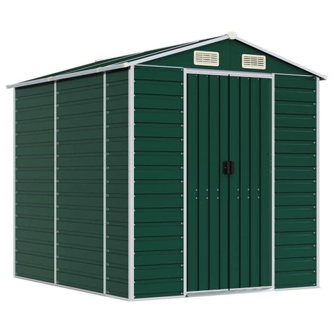 Garden Shed Green  Galvanised Steel