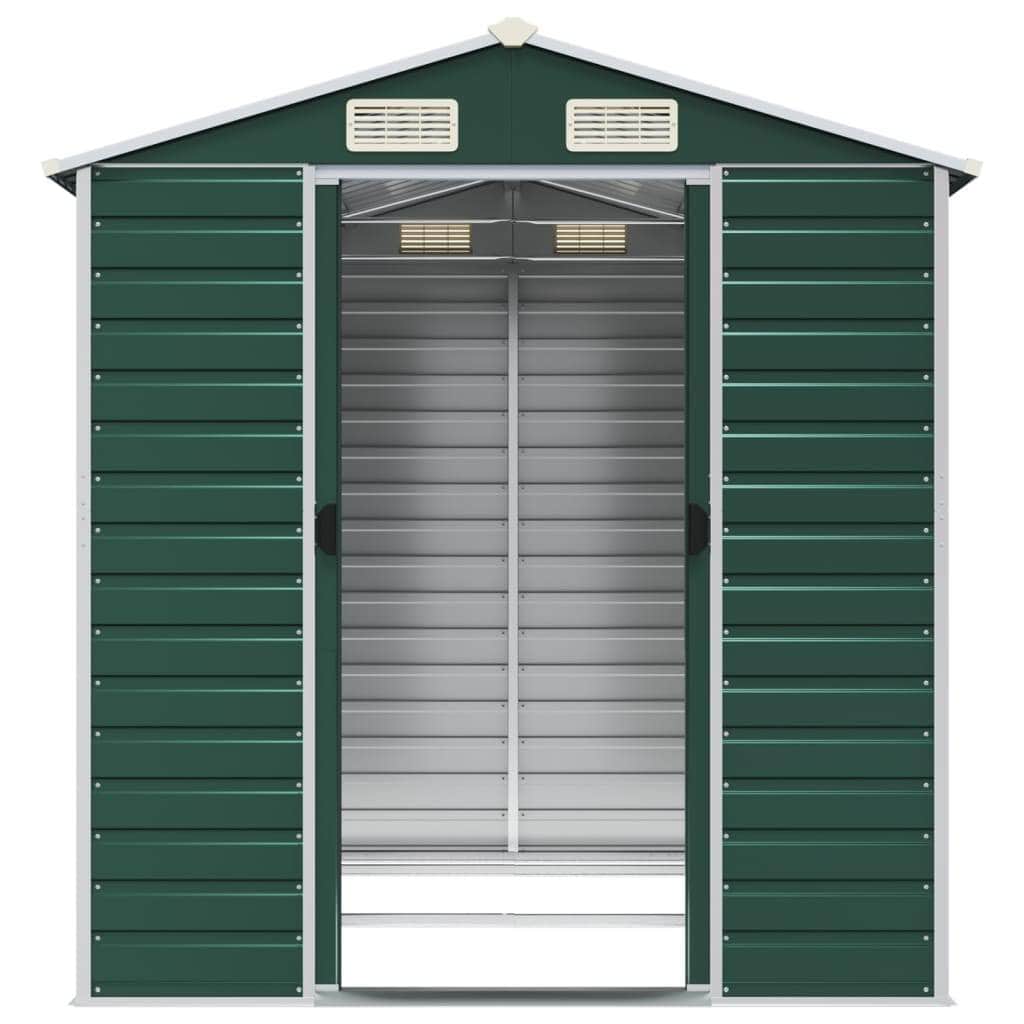 Garden Shed Green  Galvanised Steel