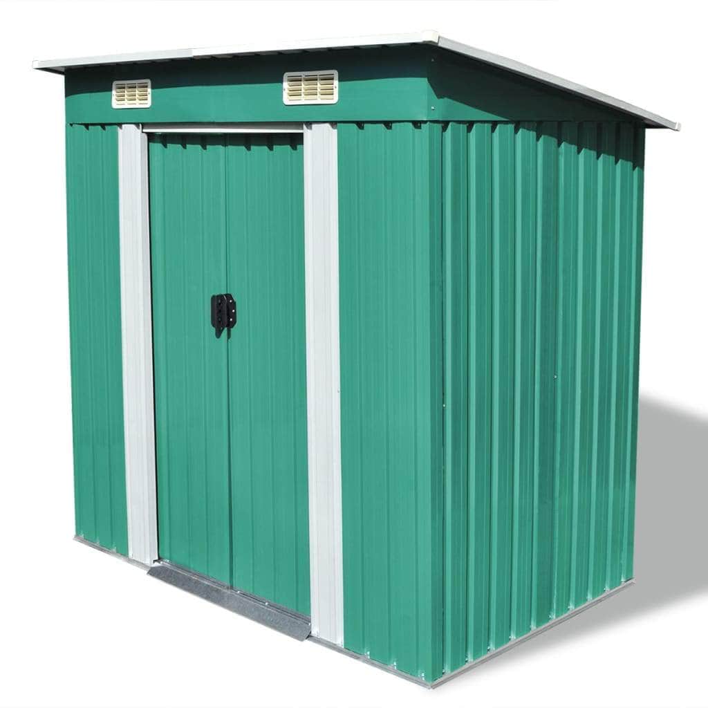 Garden Shed Green Metal - Simple deals