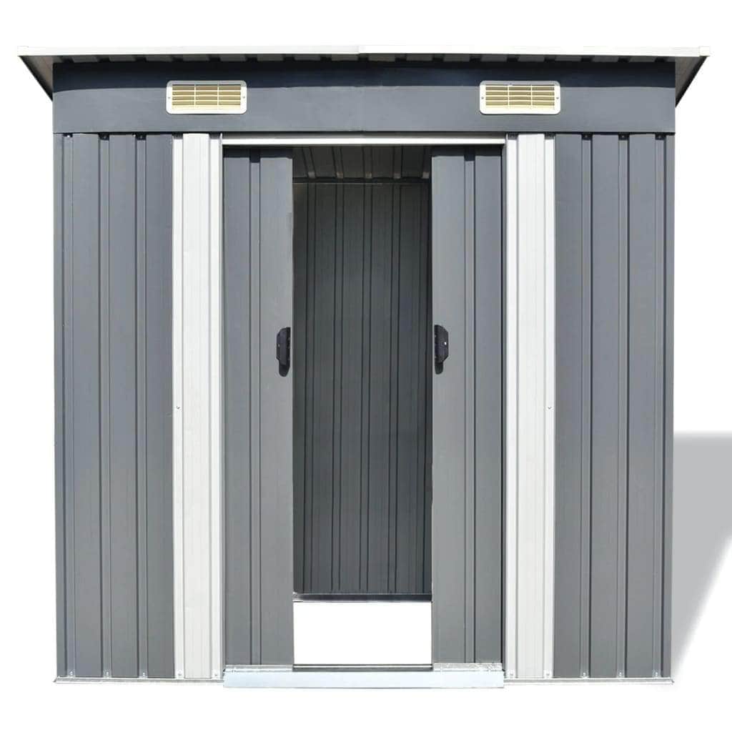 Garden Shed Grey Metal - Simple deals