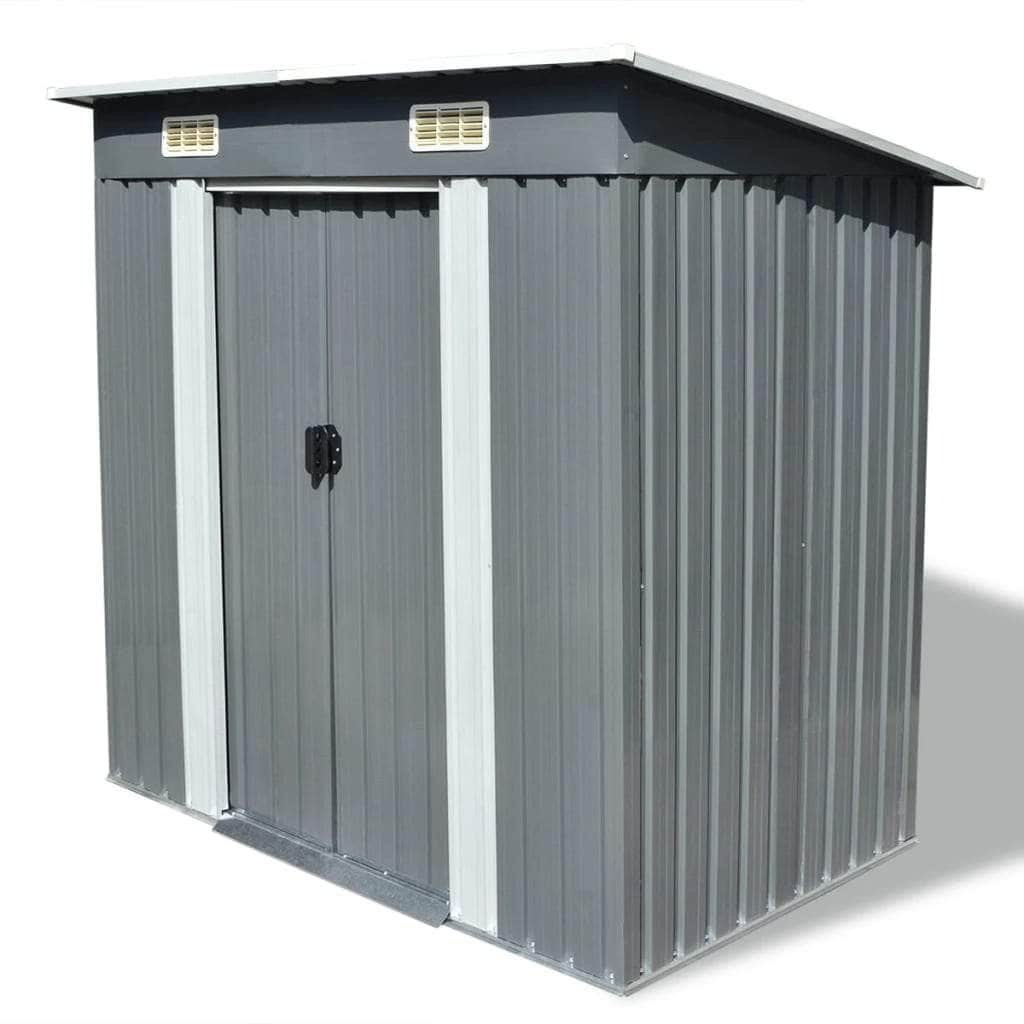 Garden Shed Grey Metal - Simple deals