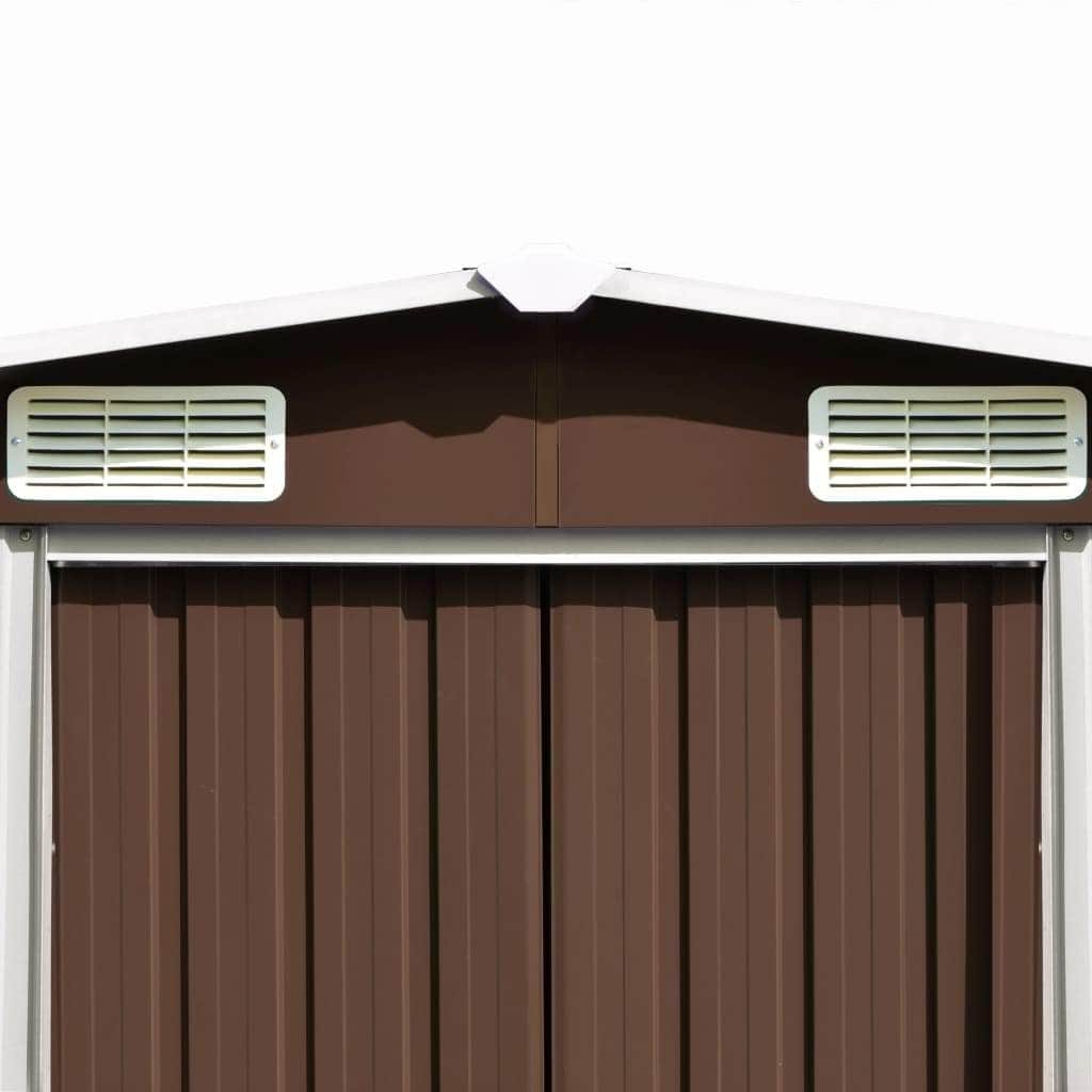 Garden Shed Metal - Brown
