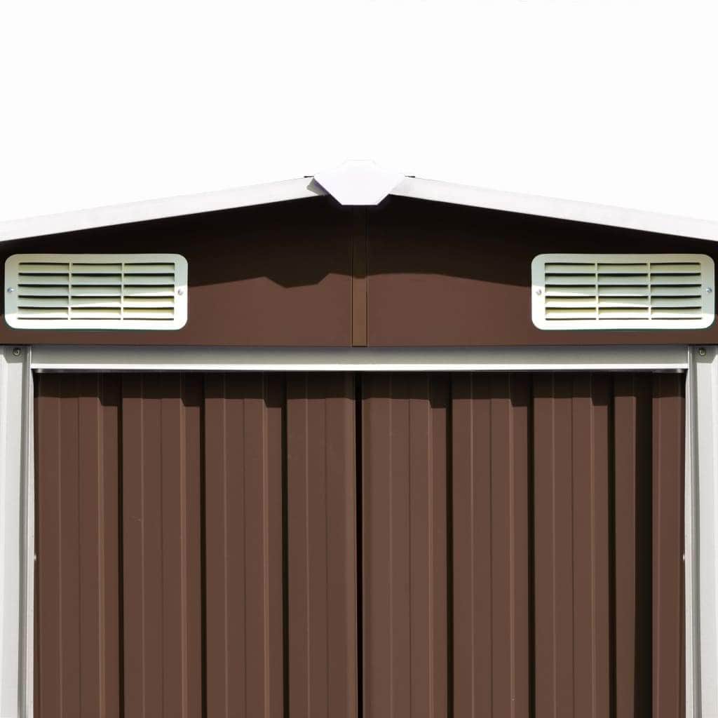 Garden Shed Metal Brown