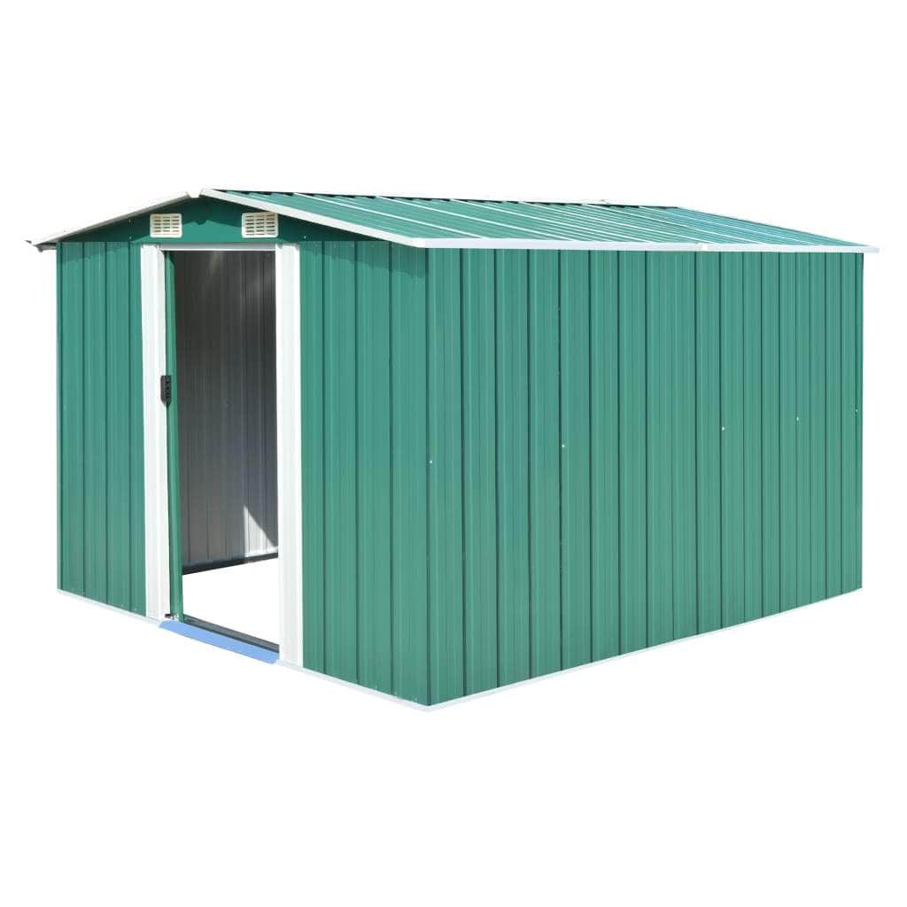 Garden Shed  Metal - Green