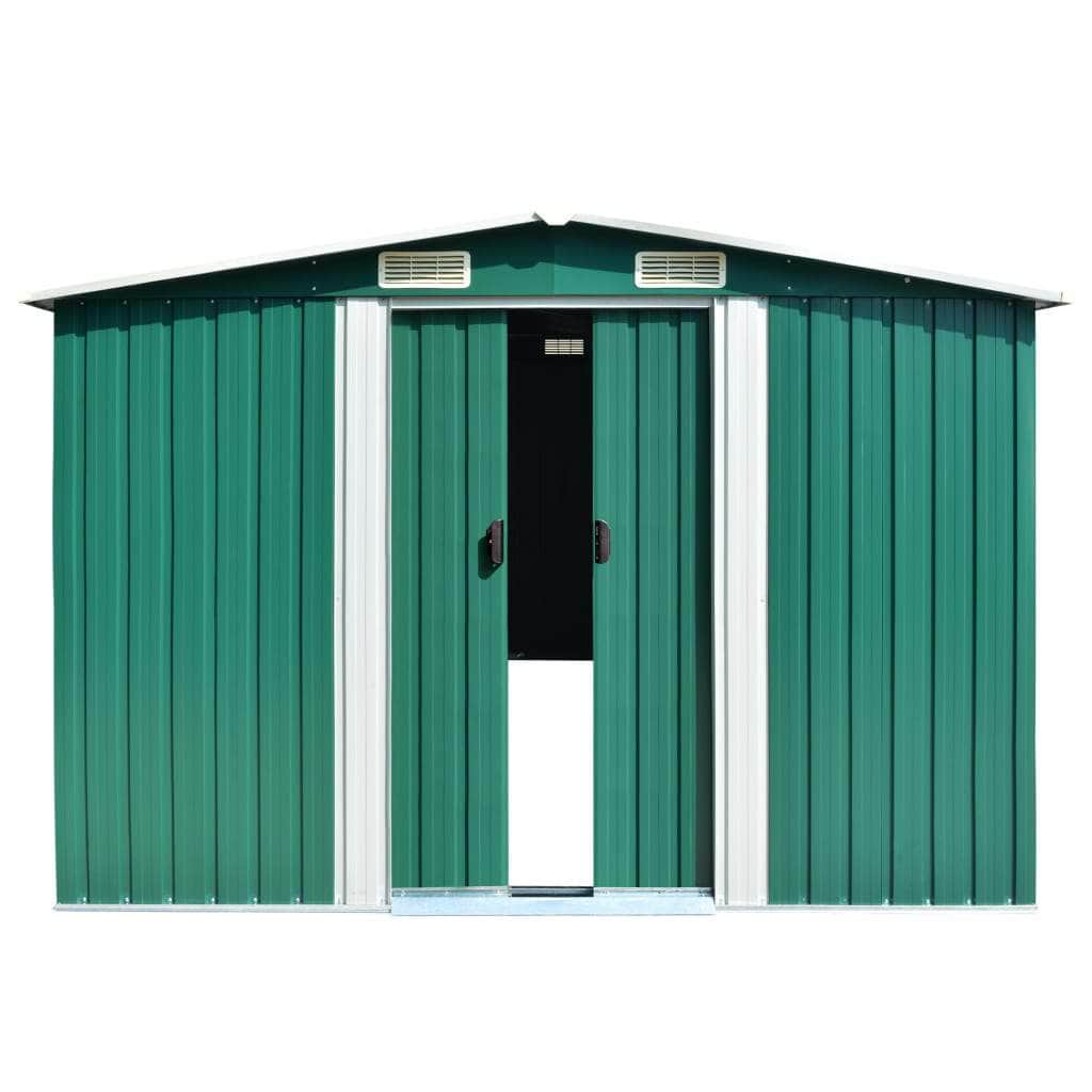 Garden Shed  Metal - Green