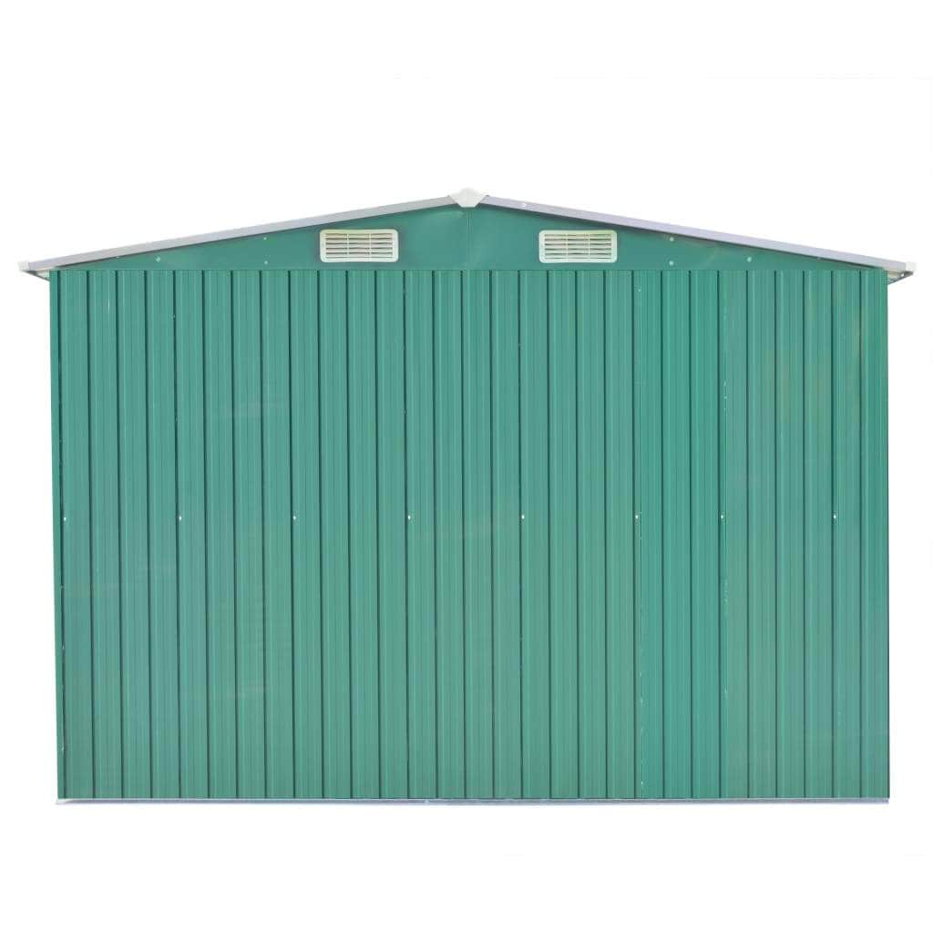 Garden Shed  Metal Green