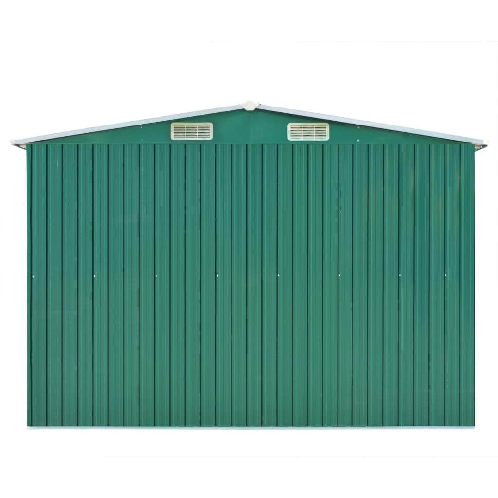 Garden Shed Metal Green