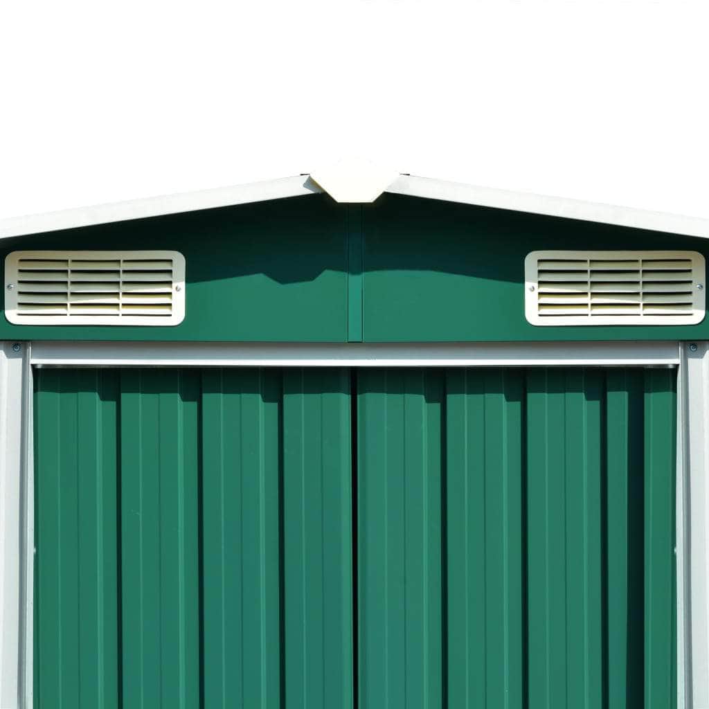 Garden Shed Metal Green
