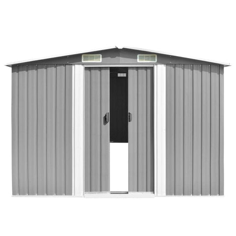Garden Shed  Metal Grey
