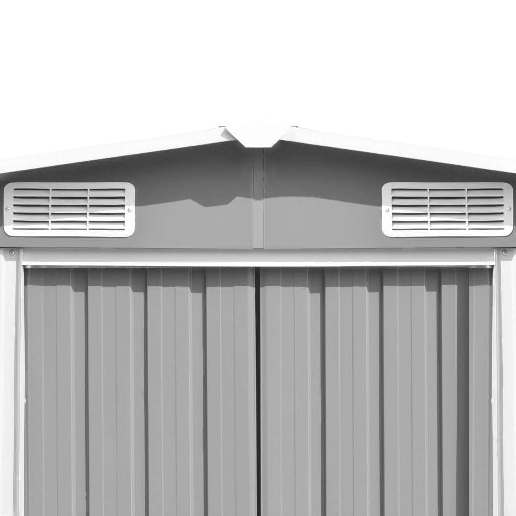 Garden Shed Metal Grey