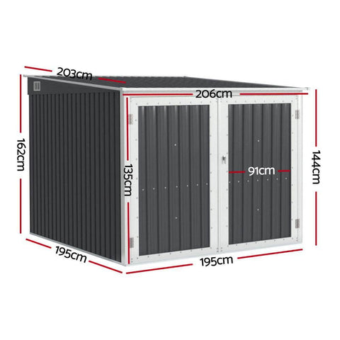 Garden Shed Sheds Outdoor Storage 2.06x2.03M Tool Workshop House Shelter
