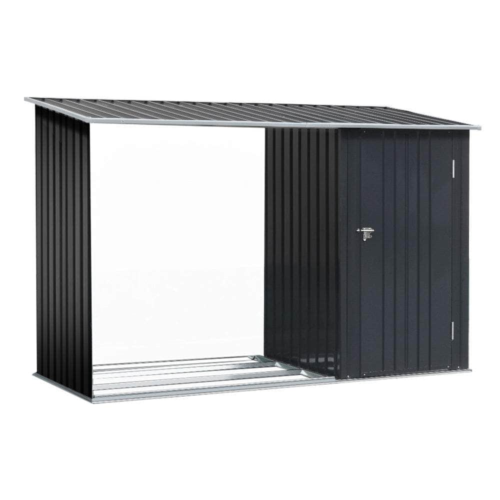 Garden Shed Sheds Outdoor Tool 2.49x1.04M Storage Workshop House Galvanised Steel