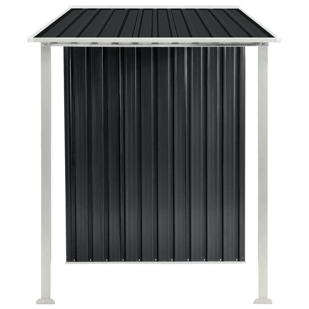 Garden Shed with Sliding Doors Steel Colour Anthracite