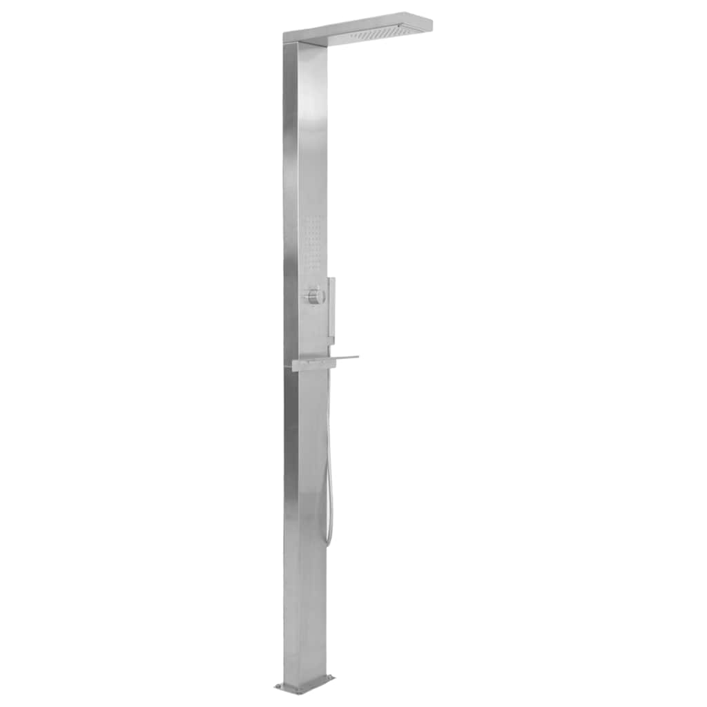 Garden Shower Panel System Stainless Steel Square