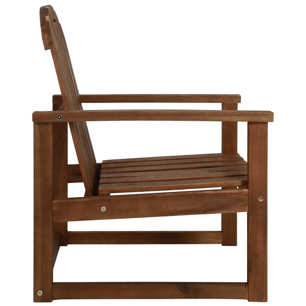 Garden Sofa Chairs 2 pcs Solid Acacia Wood - Simple deals