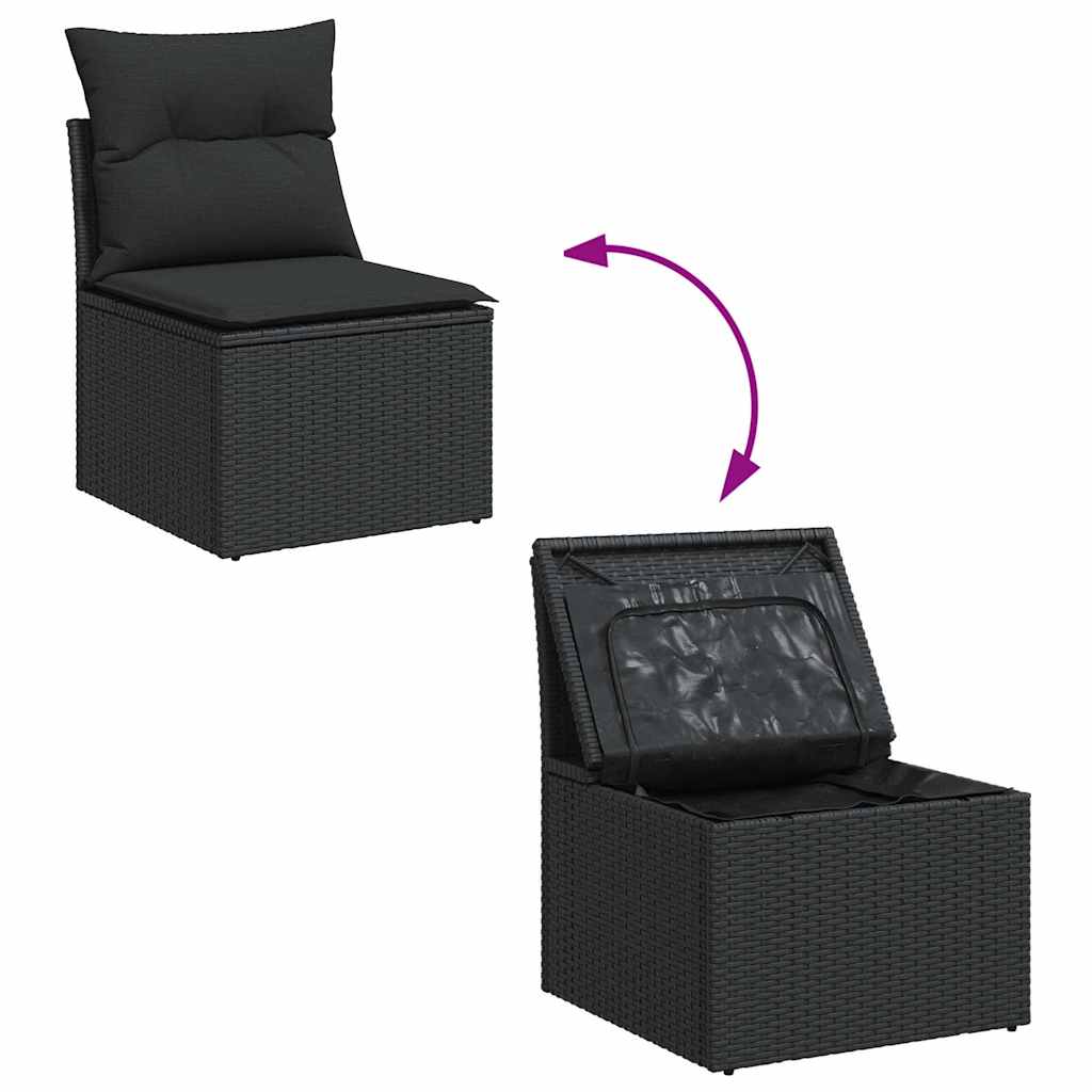 Garden Sofa Set with Cushions Modular Sofa 6 Pcs - Relax in Style