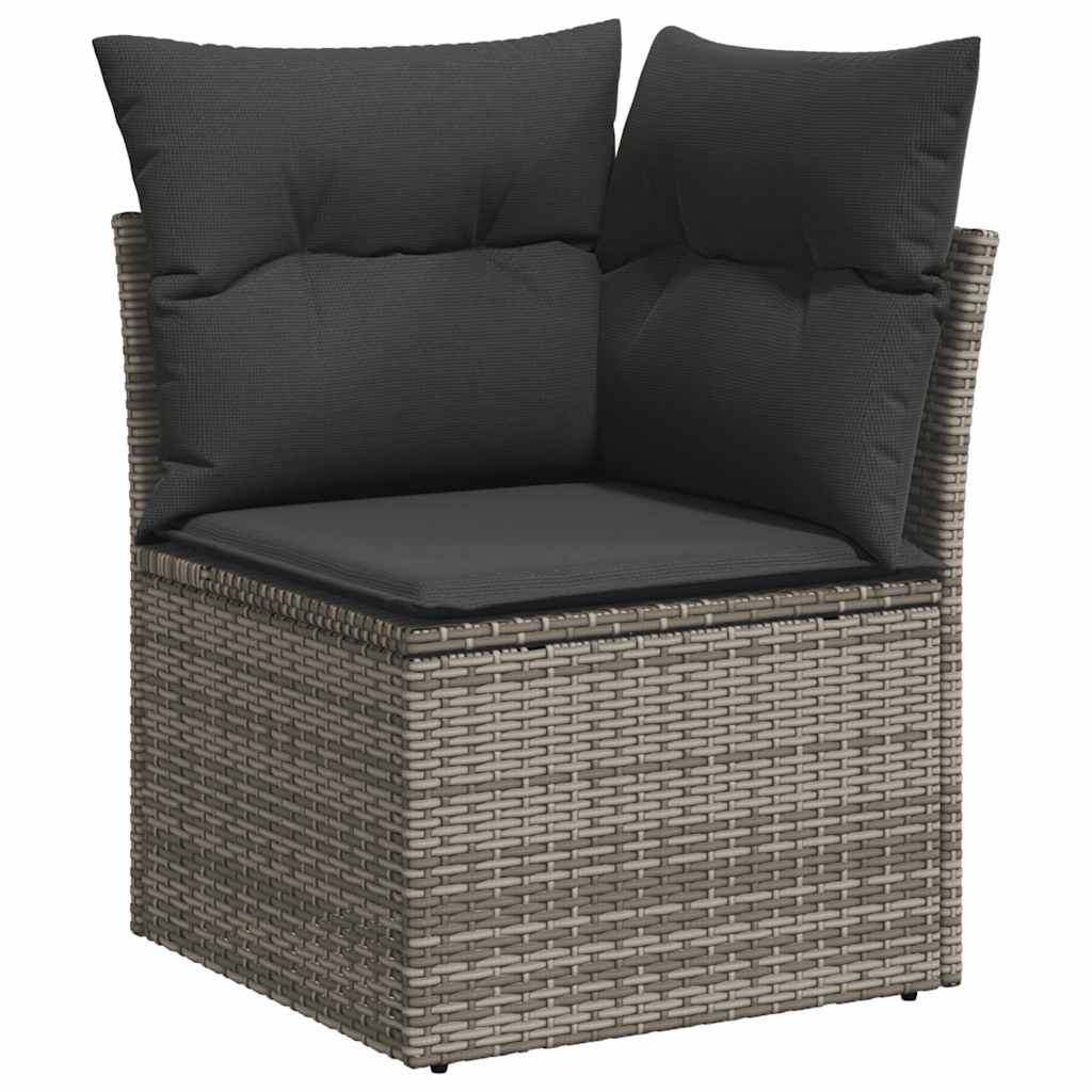 Garden Sofa Set with Cushions Modular Sofa 6 Piece Poly Rattan - Outdoor Living | Outdoor Furniture Sets