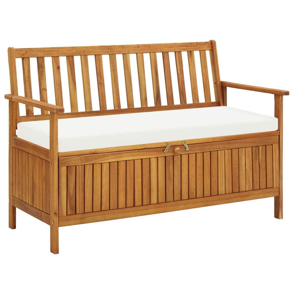 Garden Storage Bench Solid Acacia Wood - Simple deals