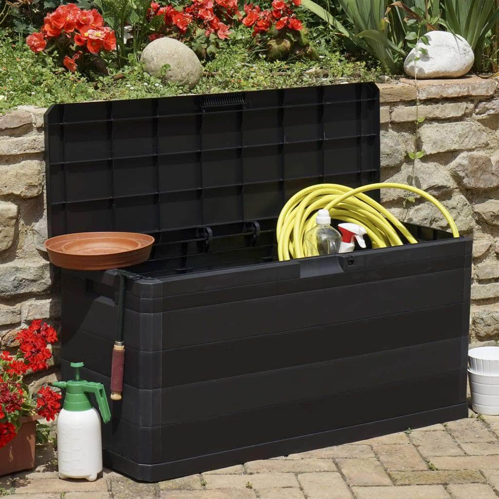 Garden Storage Box Black - Simple deals