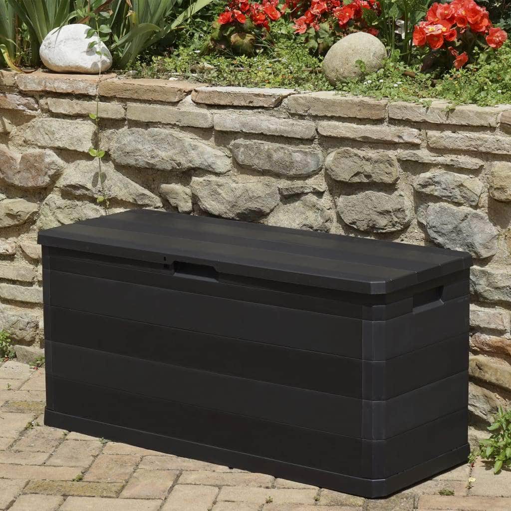 Garden Storage Box Black - Simple deals