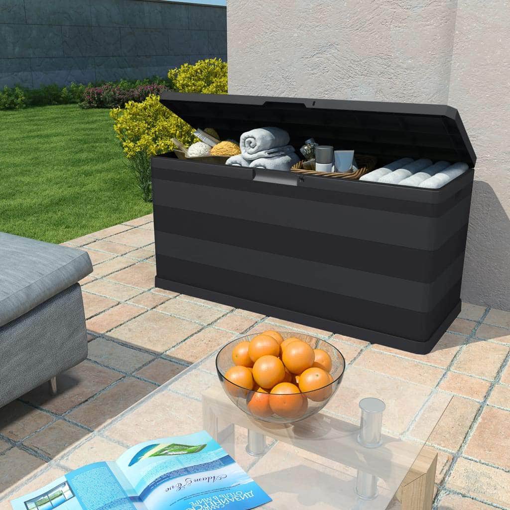 Garden Storage Box Black - Simple deals